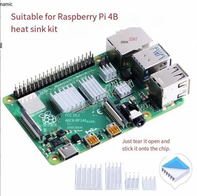 Main image of Suitable for Raspberry Pi 4B heat sink kit