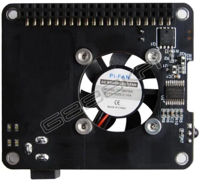 Alt view image 2 of 5 - Suitable for Raspberry Pi (raspberry pi 4/3B+) power board with 5V4A powersupply,equipped with fan and infrared remote control.
