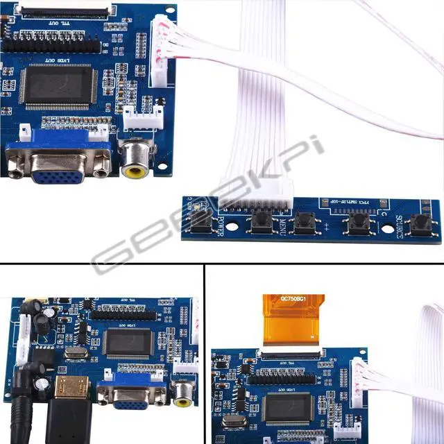 Alt view image 2 of 5 - SuitableforRaspberryPi2/3/4modelswith 7-inch LCD screen (1024x600 resolution),non-touch, resistive
high-definition.