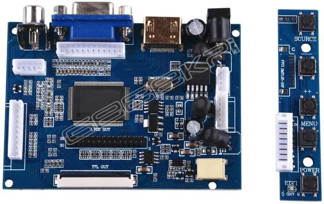 Alt view image 4 of 5 - SuitableforRaspberryPi2/3/4modelswith 7-inch LCD screen (1024x600 resolution),non-touch, resistive
high-definition.