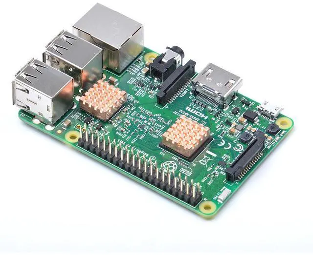 Alt view image 3 of 4 - Suitable for Raspbemy Pl2/3 generation pure copper heat sink with 3M special heat dissipation tape, 3-piece