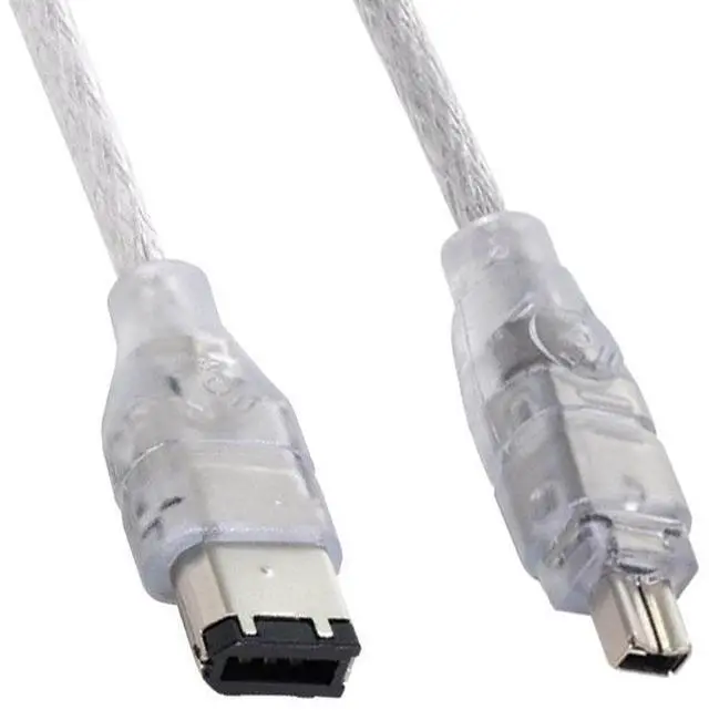 Alt view image 2 of 5 - lEEE 1394 data cable from 4-pin to 6-pin 1394 FireWire 13944-6 camera DV capture card data cable