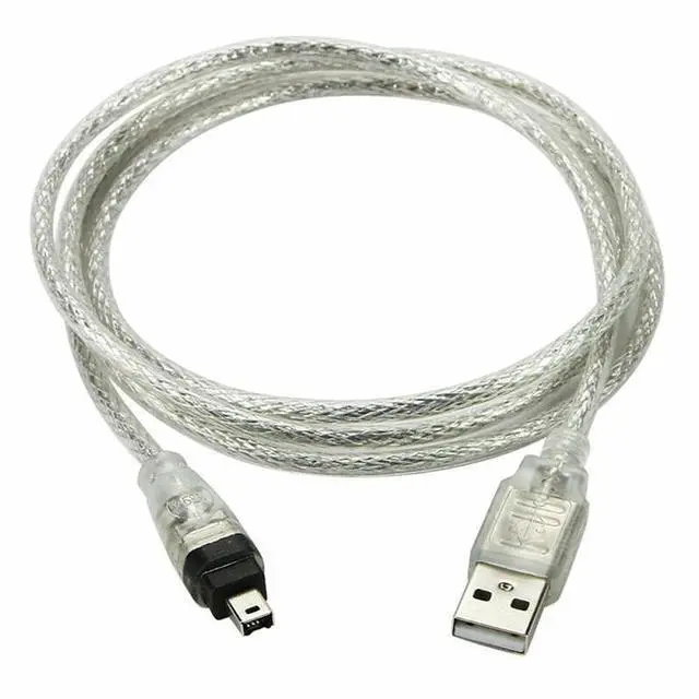 Alt view image 4 of 5 - lEEE 1394 data cable from 4-pin to 6-pin 1394 FireWire 13944-6 camera DV capture card data cable