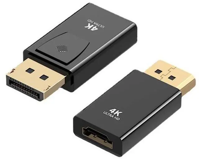 Main image of dp to hdmi adapter, displayport interface to TV, computer monitor 4Kdp to hdmi