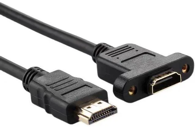 Alt view image 4 of 5 - HDMl male-to-female extension cable made of pure copper, 19+1 HDMl 4K"2K high-definition cable, suitablefor fixingTV cables