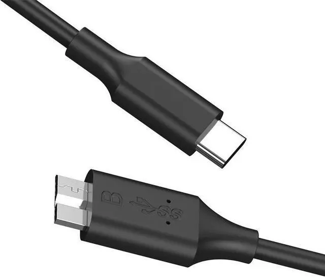 Alt view image 3 of 4 - Type-C to Micro-B mobile hard drive cable, USB 3.0, laptop, mobile phone, high-speed Type-C hard drive cable
