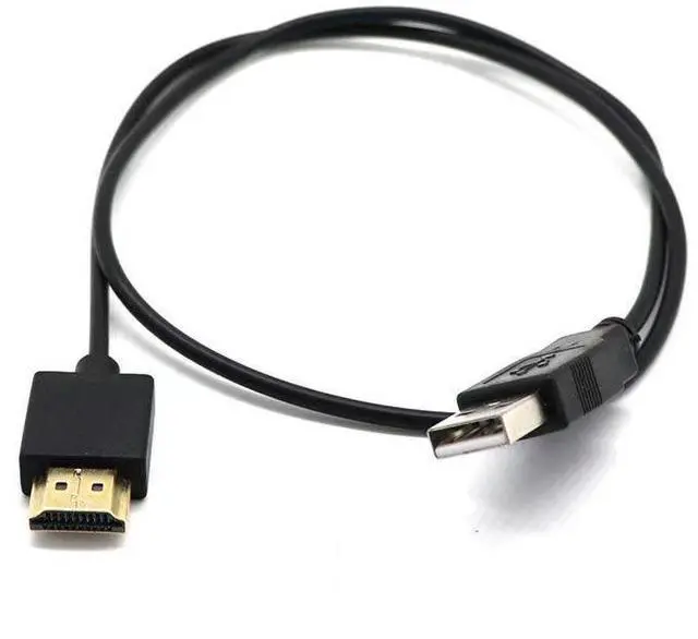 Alt view image 2 of 5 - USB to HDMl Male PowerCable HDMl Male to USB PowerSupplyCableUSBto HDMl Power Connection Cable