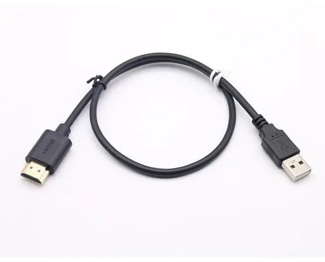 Alt view image 4 of 5 - USB to HDMl Male PowerCable HDMl Male to USB PowerSupplyCableUSBto HDMl Power Connection Cable