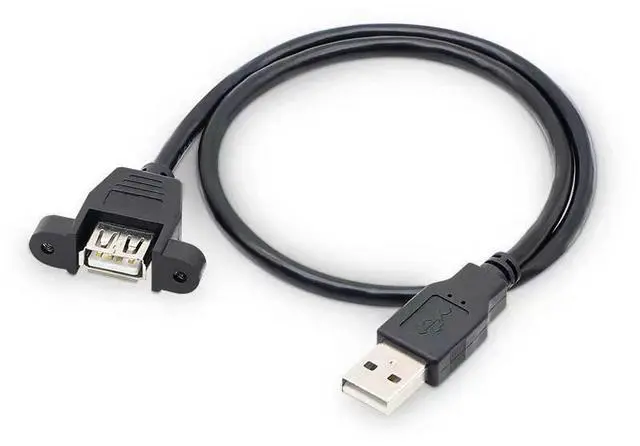 Alt view image 2 of 5 - UsB 2.0 extension cable with ear screw holes for fixing and plugging in UsB flash drives and portable hard drives. UsB male-to-femaleextension cable.