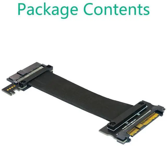 Alt view image 3 of 5 - U.2 SFF-8639 PCI-E to F8639 Male-to-Female SSD Extension Cable for SAS Data Line Computer 20CM