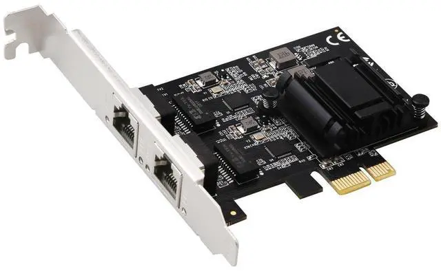 Alt view image 4 of 5 - PCle to 2-port2.5G Gigabit Network Card ServerDesktop Soft Router2500M High-Speed RJ45 8125B