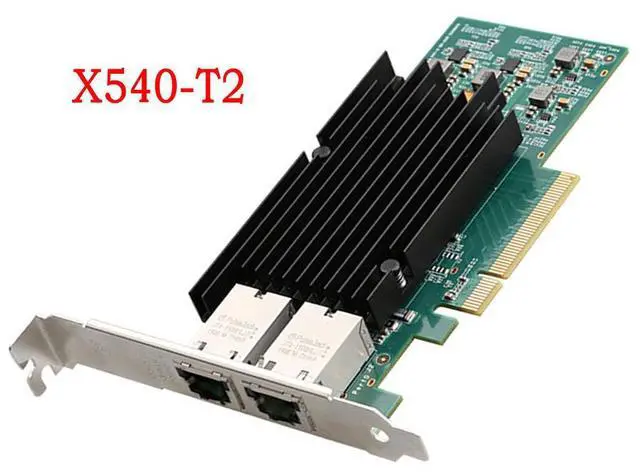Main image of 10 Gigabit dual-port network card, pCle 8X X540-T2 desktop server network card, R45 soft router, high speed