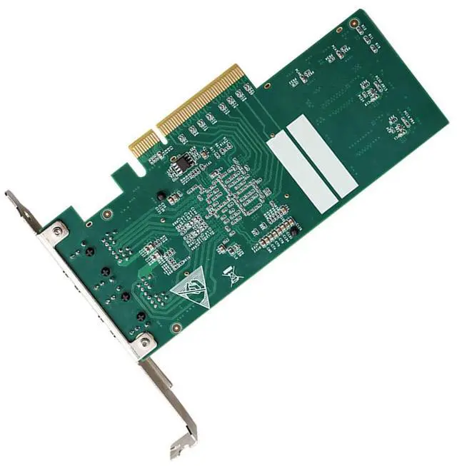 Alt view image 4 of 5 - 10 Gigabit dual-port network card, pCle 8X X540-T2 desktop server network card, R45 soft router, high speed