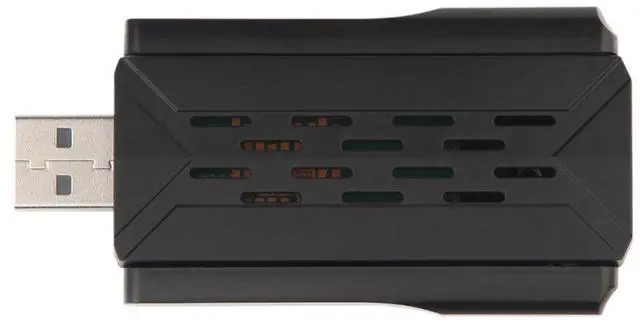 Alt view image 2 of 5 - USB dual-band 900M wireless network card with Bluetooth adapter 5.4 -WiFi6 driver-free computer receiver