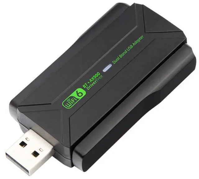 Alt view image 3 of 5 - USB dual-band 900M wireless network card with Bluetooth adapter 5.4 -WiFi6 driver-free computer receiver