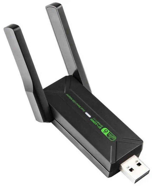 Alt view image 4 of 5 - USB dual-band 900M wireless network card with Bluetooth adapter 5.4 -WiFi6 driver-free computer receiver