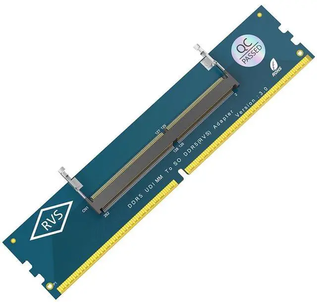 Alt view image 5 of 5 - DDR5 laptop memory slot to DDR5 desktop adapter card, SO DDR5 to DDR5 high-frequency version