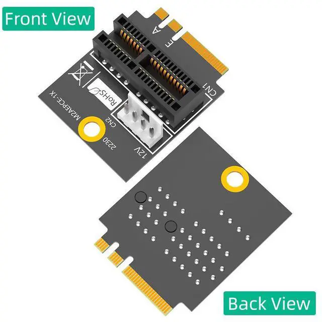 Alt view image 3 of 4 - M2 NGFF to PClExl slot WiFi /A+E-KEY small 4-pin power supply compatible with xlx4,x8,x16 devices