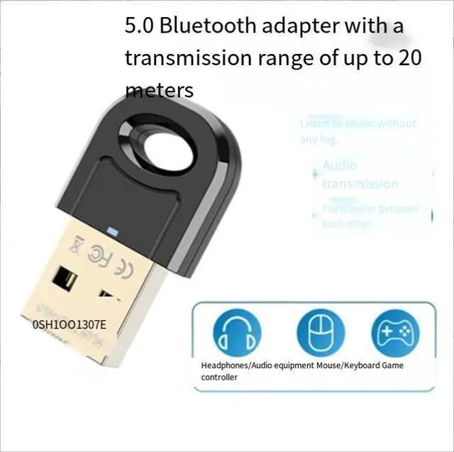 Main image of USB Bluetooth Receiver 5.0 Wireless Audio Receiver andTransmitter -Computer 5.0 Bluetooth Adapter RTL8761B
