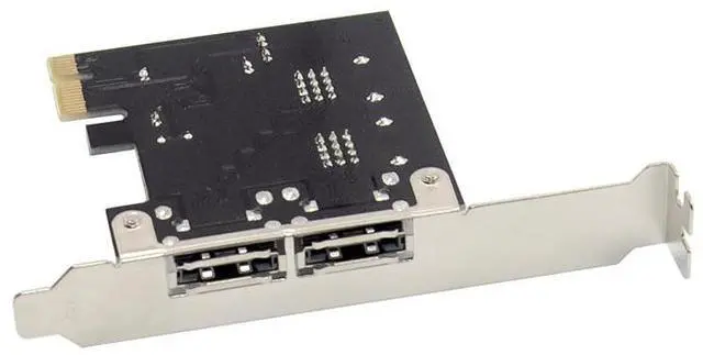 Alt view image 5 of 5 - PCEto SATA adapter, ESATA card,2 external eSATA interfaces, PClE to 3.0 SATA expansion card