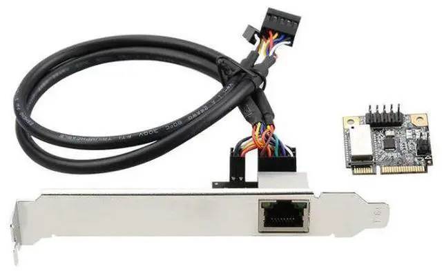Main image of Mini PCl-E to Gigabit Network Card Desktop Computer 1000M Wired mPCle Network Card Driver-Free Plug-and-Play