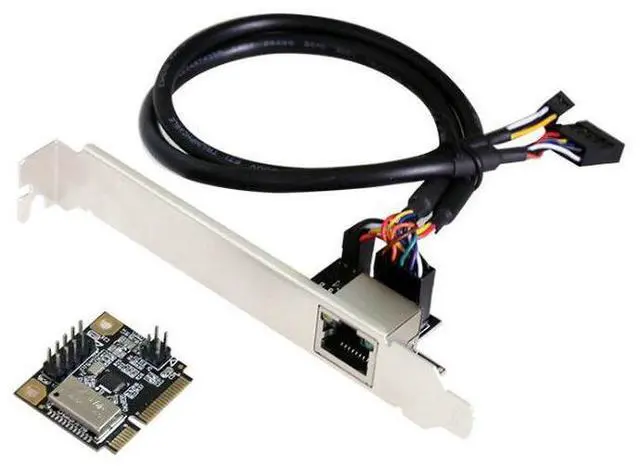 Alt view image 3 of 4 - Mini PCl-E to Gigabit Network Card Desktop Computer 1000M Wired mPCle Network Card Driver-Free Plug-and-Play