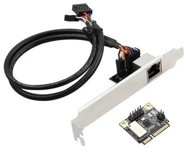 Alt view image 4 of 4 - Mini PCl-E to Gigabit Network Card Desktop Computer 1000M Wired mPCle Network Card Driver-Free Plug-and-Play