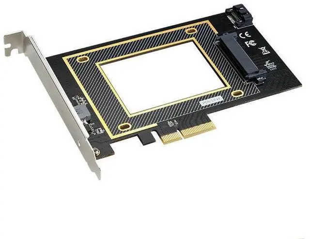 Alt view image 3 of 4 - PCle X4 U.2 adapter SFF-8639 expansion card U.2 high-power self-powered ssD graphics card