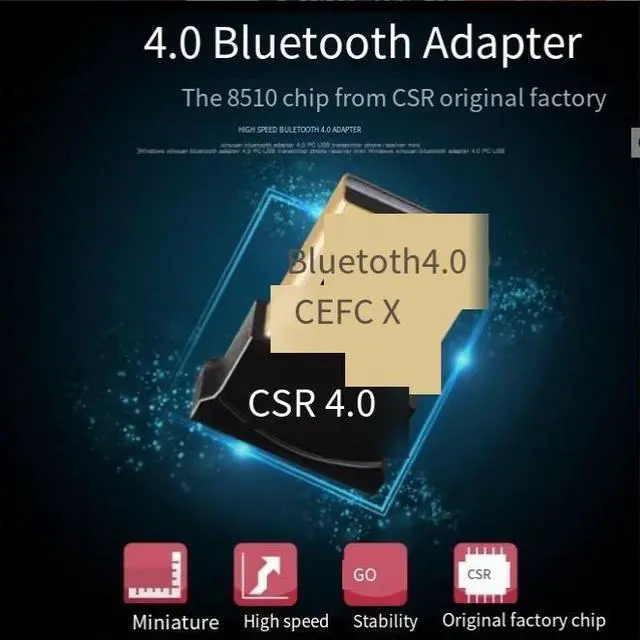 Alt view image 3 of 3 - UsB Bluetooth Adapter 4.0 Bluetooth Audio Receiver Transmitter for Computer Wireless Bluetooth (Windows 8/10 Driver-free)