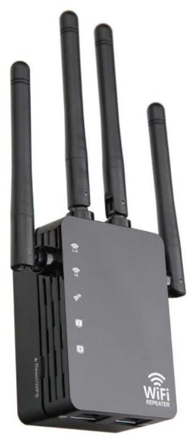 Alt view image 3 of 3 - 1200M Wireless Repeater, Wi-Fi Signal Amplifier Router, 5G High-Power Range Extender