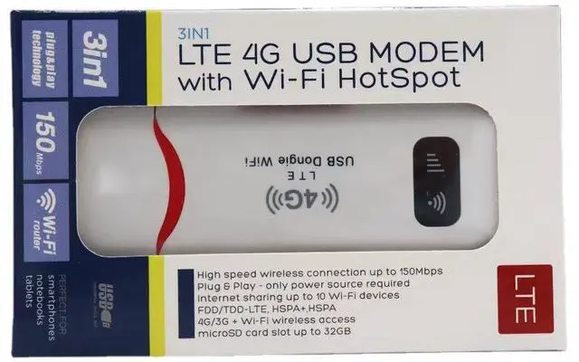 Alt view image 2 of 5 - B1.3.5 Thailand 4G internet Card with Wireless UFl LTE Modem USB WIFl Dongle Router