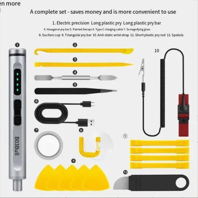 Alt view image 3 of 5 - New Product Long-Range Torque Rechargeable Household Small Laptop Electric Screwd river Set