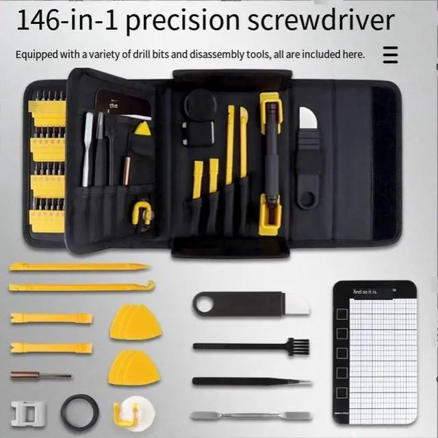 Alt view image 3 of 6 - sold well 146-piece 1-hand automatic screwdriver,mobile phone repair tool, disassembly precision screw kit set