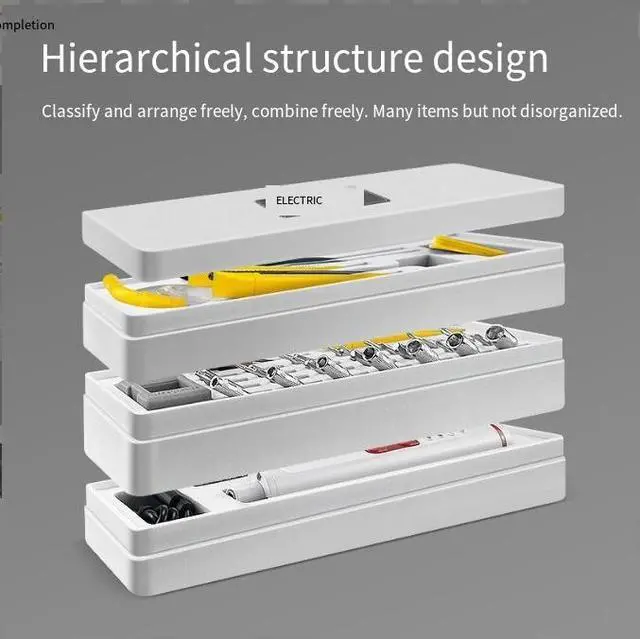 Alt view image 4 of 6 - multi-level electric mobile phone repair tools, precision screwdriver, rechargeable electric screwdriver