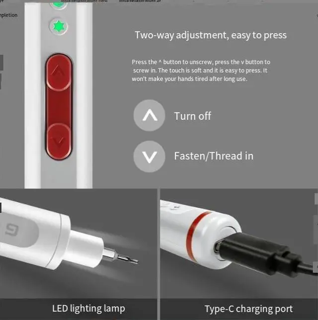 Alt view image 6 of 6 - multi-level electric mobile phone repair tools, precision screwdriver, rechargeable electric screwdriver