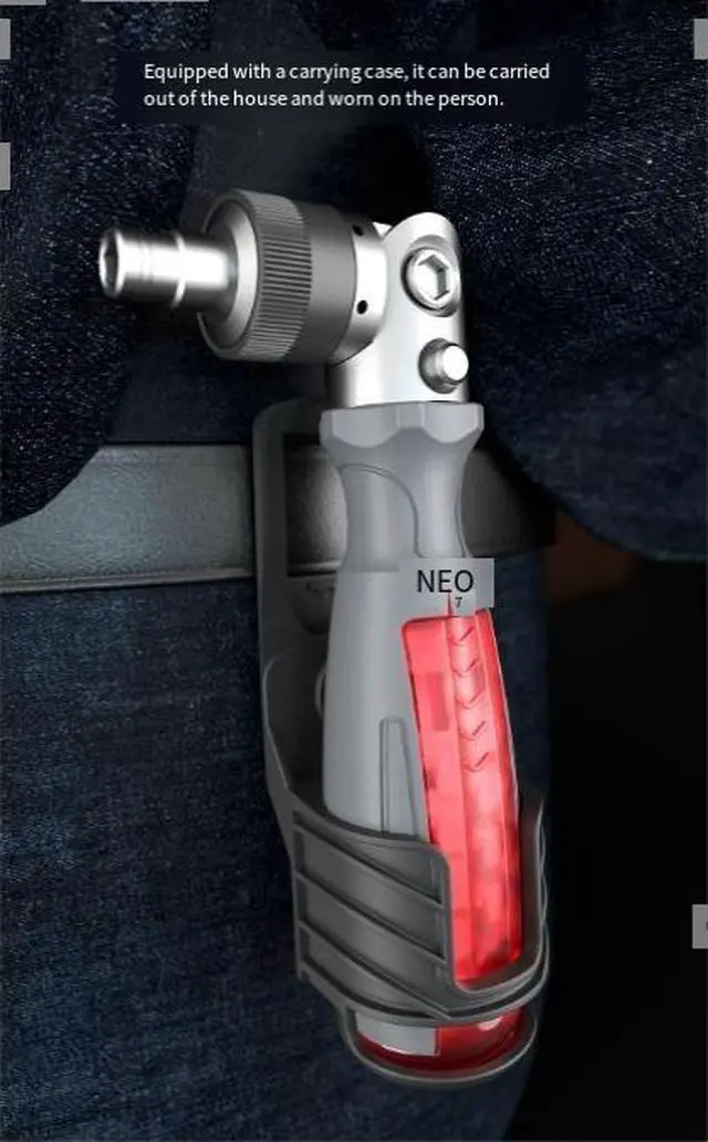 Alt view image 2 of 5 - New screwdriver set for disassembly and home maintenance - adjustable ratchet screwdriver