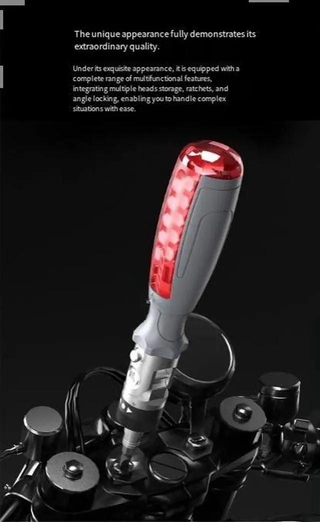 Alt view image 4 of 5 - New screwdriver set for disassembly and home maintenance - adjustable ratchet screwdriver