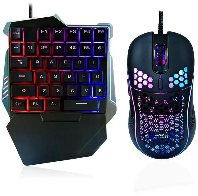 Alt view image 3 of 5 - Best-seling new game one-handed keyboard ighting kit- ultimate game-changer- mechanicalfeel with ultra-wide handrest direct supply