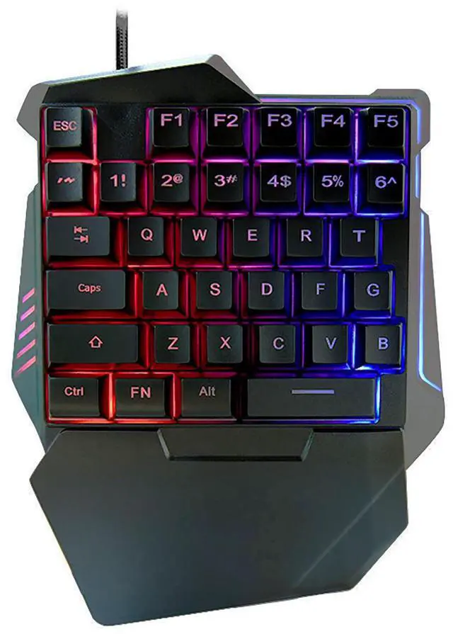 Alt view image 5 of 5 - Best-seling new game one-handed keyboard ighting kit- ultimate game-changer- mechanicalfeel with ultra-wide handrest direct supply