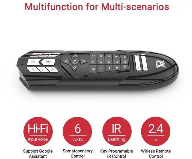 Alt view image 3 of 5 - New smart Rl voice 2.4G infrared key-press learning dual-sided airborne mouse keyboard and mouse. Factory direct sale.