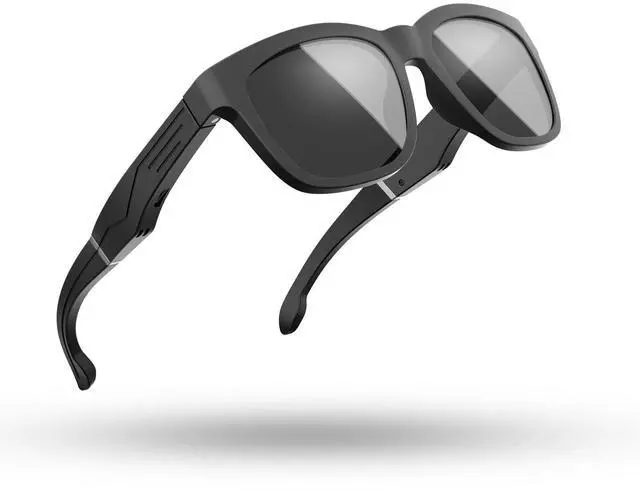 Main image of Smart Bluetooth headphones and glasses, wireless multi-functional car call audio polarized sunglasses, black technology.