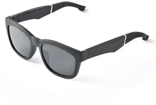 Alt view image 2 of 6 - Smart Bluetooth headphones and glasses, wireless multi-functional car call audio polarized sunglasses, black technology.
