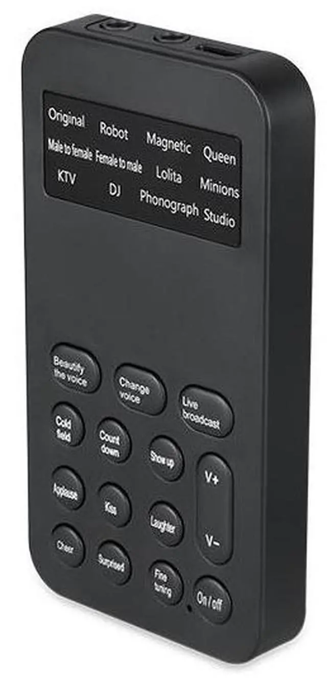 Main image of foreign trade mobile phone and computer live streaming mini sound card voice changer one-click beautiful voice pitch changer game-playing live
streamer for "Fortnite"