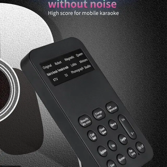 Alt view image 2 of 5 - foreign trade mobile phone and computer live streaming mini sound card voice changer one-click beautiful voice pitch changer game-playing live
streamer for "Fortnite"