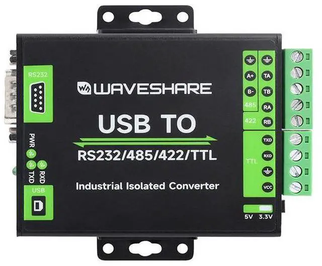 Alt view image 3 of 5 - Industrial-grade isolated converter USB to RS232/485/422/TTL conversion module FT232RNL