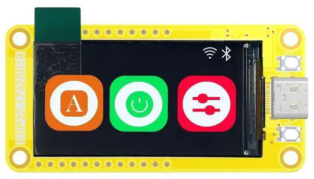 Alt view image 3 of 4 - ESP32-S3 with 1.9-inch screen, LVGL development board, Wi-Fi + Bluetooth, 170*320 display screen, TFT module