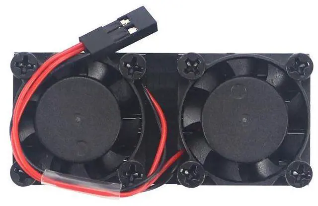 Alt view image 2 of 4 - Raspberry Pi 4B dual-fan cooler - Raspberry Pi 3B with aluminum alloy heat sink for cooling and temperature reduction