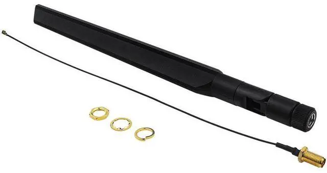 Alt view image 2 of 4 - Banana Pie BPI-R4-NIC-BE14 with matching antenna, Banana Pi R4 WiFi7 module antenna, 6 antennas