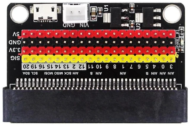 Alt view image 2 of 5 - BBC micro:bit mainboard stand-mounted adapter board teaching demonstration programming experiment 10 expansion board development board
