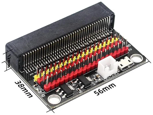 Alt view image 5 of 5 - BBC micro:bit mainboard stand-mounted adapter board teaching demonstration programming experiment 10 expansion board development board